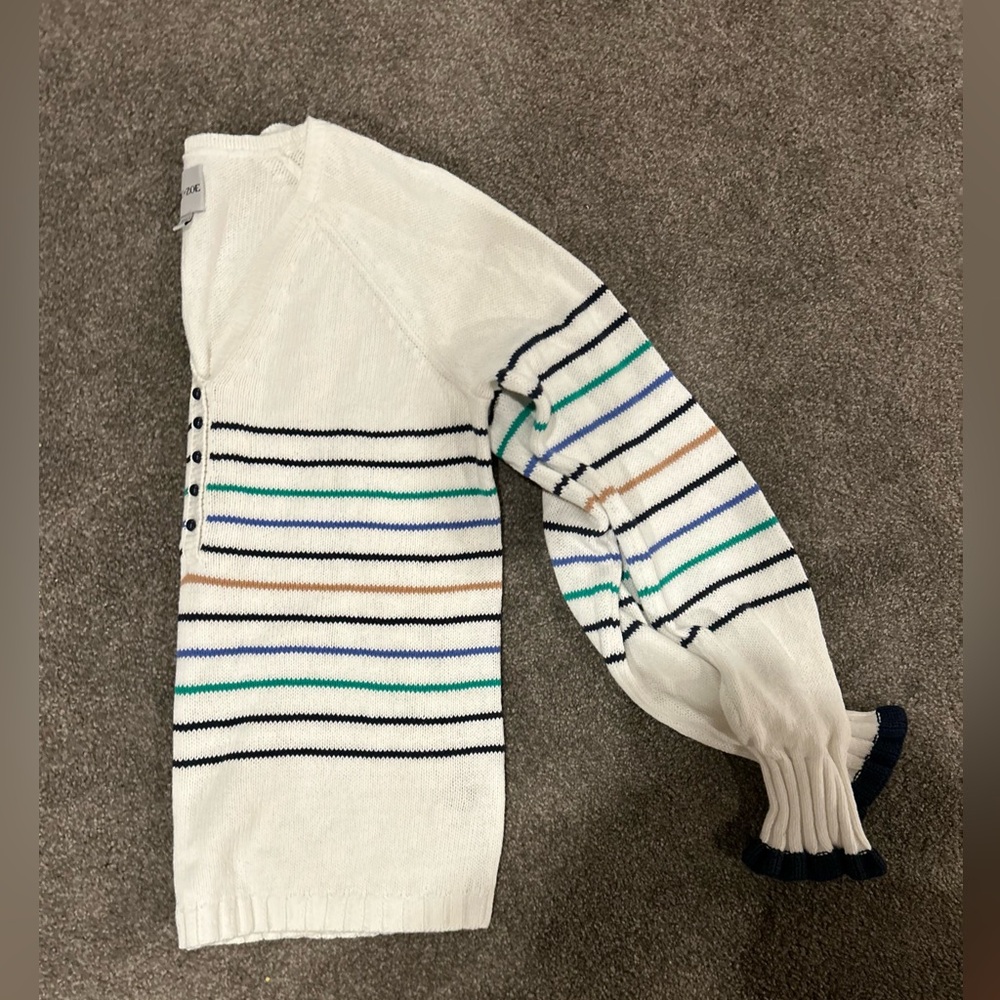 Nic + Zoe Maritime Stripe Sweater